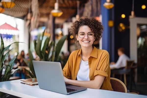 Entwicklung einer responsiven WordPress-Website auf einem Laptop